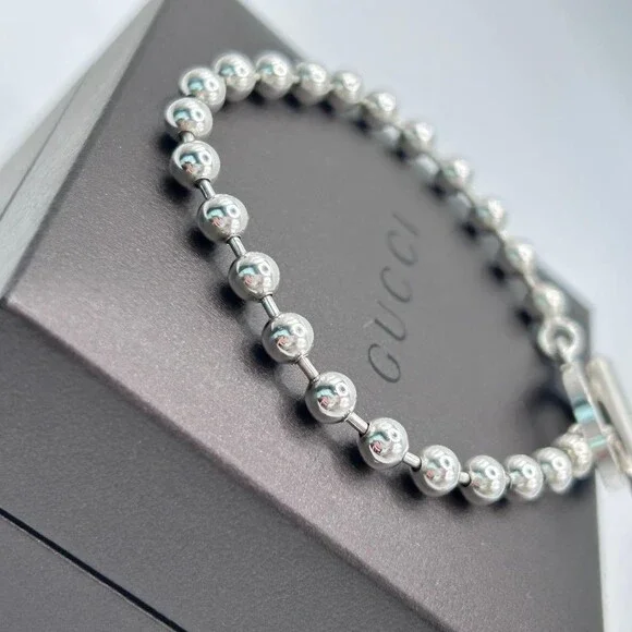 Gucci Sterling Silver Ball Chain #234607G11B - Picture 7 of 11